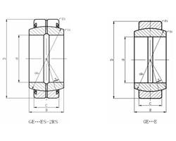 Wholesale Spherical plain bearings Spherical Plain Radial Bearing with Fitting Crack GEG70ES from china suppliers