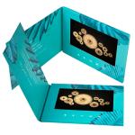 7 inch TFT LCD video brochure card,video invitation card for promotion