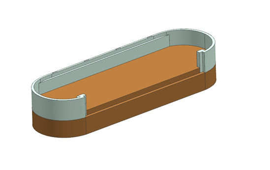 1 Cavity Plastic Injection Mold Parts Band Transparent Resin Trogamid CX2373