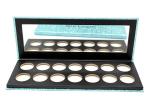 14 Pans Eye Shadow Case 27mm Glitter Paper Eyeshadow Palette With Mirror