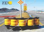 EVA PU Roller Roadside Safety Barriers Anti Rusting For Passage Intersection