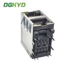 KRJ-5921S21YGNL 2X1 Port Modular RJ45 Network Connectors With LED