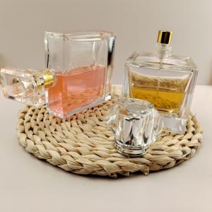 Wholesale Clear Frosted Flat Square Empty Glass Perfume Bottle 15ml 30ml 50ml 60ml with Glass Cap from china suppliers