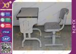 Durable School Desk And Chair for Kids Study , Plywood Desk Top With PVC Edge