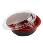 Plastic Pp Ramen/Noodle/Soup Divided Bowls With Lid Disposable Serving Bowls -