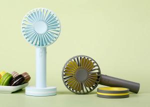 Wholesale 2000mah Portable Fan handheld Mini Fan , Mini USB Table Fan Black 4 Plastic Blades from china suppliers
