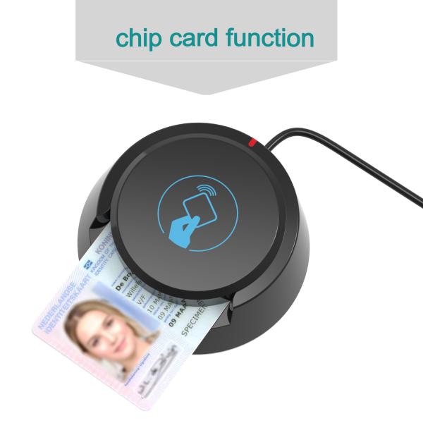 Multi-function Card Reader NFC Rfid Contactless Smart Chip Card Reader/Writer USB Interface Contact ID IC SIM Credit Card Reader