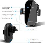 Wireless Car Charger Mount, 10W/7.5W Fast Charging, Adjustable Gravity Air Vent