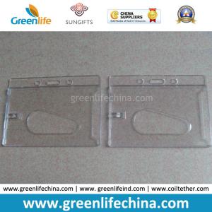 Wholesale Security Plastic Hard Enclosed ID Name Holder Clear Color from china suppliers