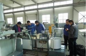 Wholesale 12-40Mm PE Plastic Extrusion Line Sprial Wrapping Band / Cable Protector Sleeves Making from china suppliers