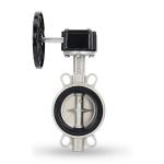 Sanitary SS304/316L Turbine Pair Butterfly Valve D371X-10/16P for Stop Water