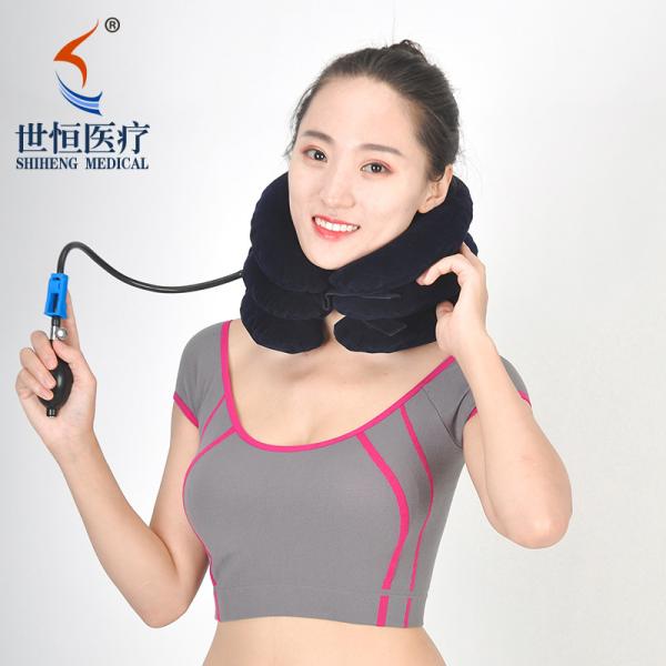 High quality soft inflatable neck traction stretching brace for Neck Pain