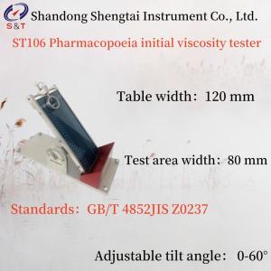 Wholesale Standards GB/T 4852 Pharmacopoeia Initial Viscosity Tester Table Width 120 Mm JIS Z0237 from china suppliers
