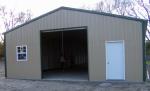 12 Grade Anti Wind Steel Structure Garage , Earthquake Resistant Metal Frame