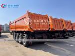 Jost 4 Axle Rear Tipping Dump Truck Trailer 50t 60tons Mine Sand Stone Gravel