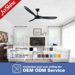 Featured Memory Function 60 Inch Simple Electric Ceiling Fan for Modern Wooden