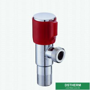 Wholesale Chromed Wall Mounted Toilet Water Stop 90 Degree Round Handle Quick Open Bathroom Brass Angle Valve from china suppliers