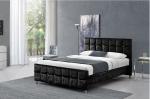 Platform Double Size Crushed Velvet Ottoman Bed European Style Customized