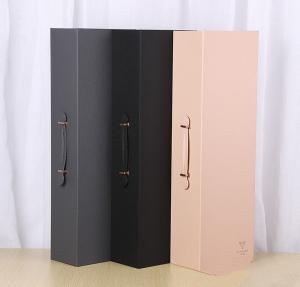 Wholesale Portable Leather Gift Box Red Wine Packaging Box Valentine
