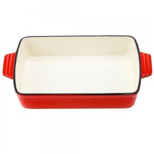Wholesale Enamel rectangular cast iron roasting pan from china suppliers