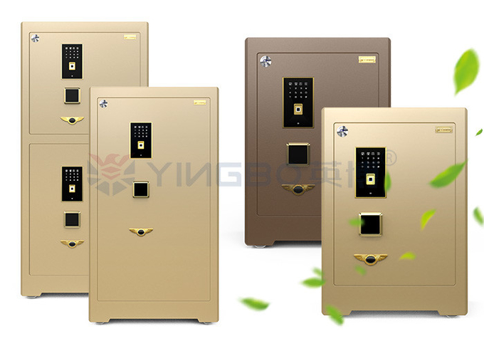 YB/ZY-60 Dual Intelligent Alarm safe deposit box Luxury Smart For Security With 3D Stereo Soft-Roll Leather