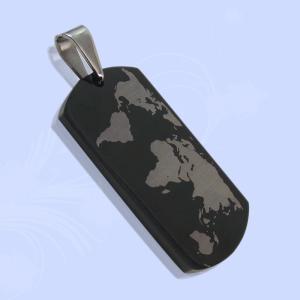 Wholesale 316L Stainless Steel Rectangle Square Shaped Necklace Pendant LPS0039 from china suppliers