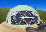 Breathable Big Transparent Geodesic Dome Tent With Steel Frame Affordable Luxury