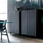 Wooden Restaurant Patio Furniture Side Cabinet Customized Size Moisture proof