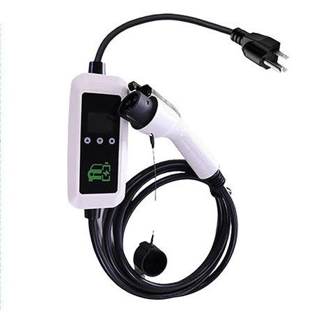Portable 3.5KW 16A J1772 Electric Vehicle Charger With Leakage And Temperature