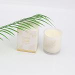 Home Decoration Transparent Scented Soy Jar Candles With Metal Silver Lid