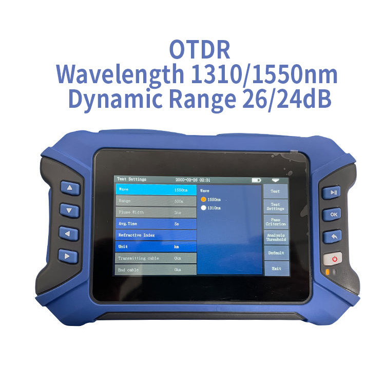 Fibre Meter Machine Handheld Mini PRO OTDR 24 26dB 1310 1550nm Dynamic Range