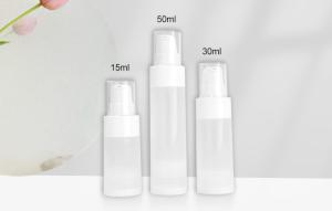 Wholesale 15ml 30ml Airless Skincare Bottle Packaing Semi Transparent Empty Skincare Containers from china suppliers