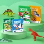 Hands Craft DIY 3D Cardboard Preschool Jigsaw Puzzle 4 Themes Brain Teaser Set