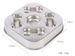 Non-Slip Stainless Steel Slow Feeder Pet Bowl for Sustainable Feeding and Anti