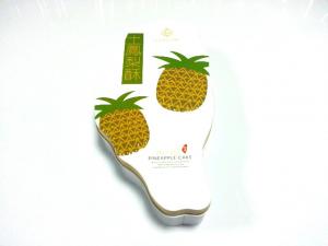 Taiwan Island Shaped Food Grade Tin Containers For Pineapple Cake Packaging