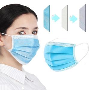 Wholesale Blue White Disposable Face Masks Dust Proof Disposable Respirator Mask from china suppliers