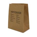 Custom single color printing Kraft paper cosmetic facial mask bag without handle