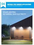 6500K 12v Dc 100W LED Solar Powered Street Light 110lm/W Home Using