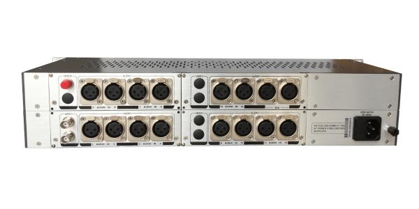 Broadcasting AES Digital XLR Audio fiber optical extender over single fiber