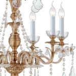 Copper Crystal chandelier lighting 6 Lights for Hallway Bedroom Lighting (WH-PC