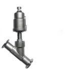 Tri-Clamp Ends Pneumatic Actuator Angle Seat Valve with Stainless Steel 304