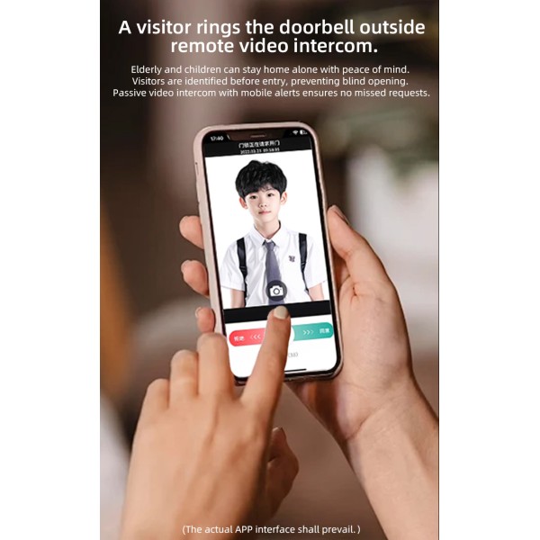 Yagu Tuya Waterproof Outdoor Smart Lock with Camera Intercom 3D Face Recognition Biometric Fingerprint Remote Access Smart Lock
