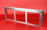 Rectangular Stamping Metal Parts Wine Exhibition Seat With Brush Finished