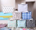 Custom Mini Folding Collapsible Storage Canvas Laundry Basket,Baby toy storage