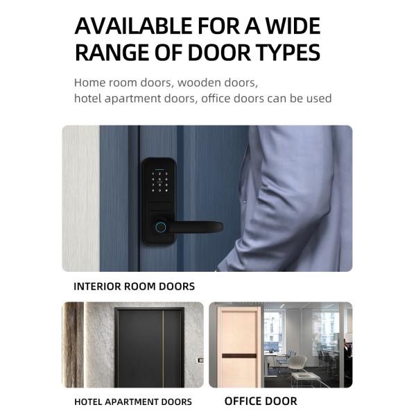TTLOCK One Touch Unlock Keyless Security Code Door Lock APP for Code Smart Numbers Room Smart Lock
