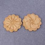 Custom Engraved Bamboo Wooden Coaster Wedding Personalized Coaster Set