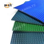 PVC pattern conveyor belt Wear-Resistant Rough Top conveyor belting in green/