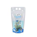 Clear Drink Pouch Heavy Duty Hand-held Reclosable Zipper Heat-proof Plastic