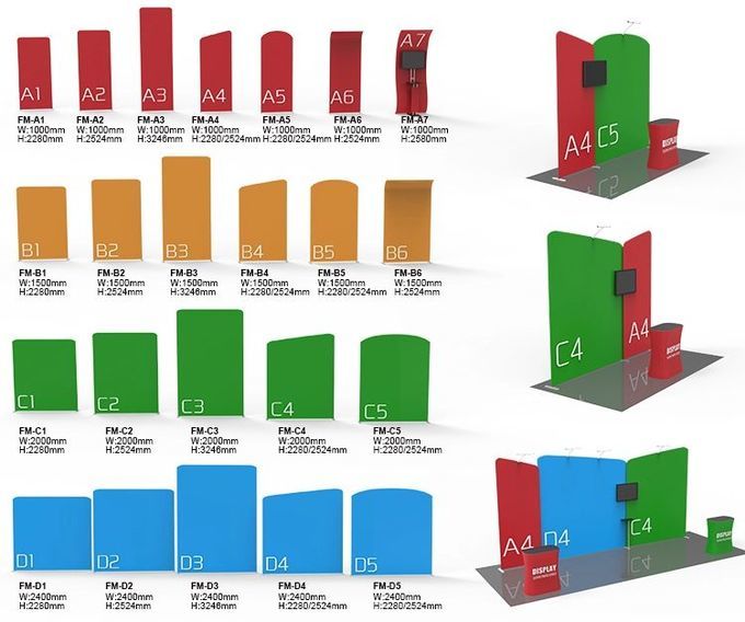 Outdoor 10x20 Ft Interactive Trade Show Displays UV Resistant For Retail Display System