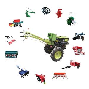 Wholesale 12hp Walking Farm Tractor 18hp Mini Diesel Walking Hand Tractor 16hp from china suppliers